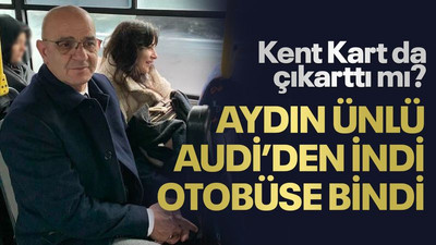 Kent Kart da çıkarttı mı? Ünlü AUDİ’den indi otobüse bindi