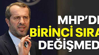MHP'de birinci sıra değişmedi