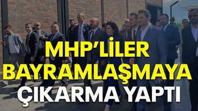 MHP’liler bayramlaşmaya çıkarma yaptı
