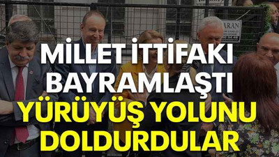 Millet İttifakı bayramlaştı, Yürüyüş Yolunu doldurdular