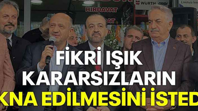 Fikri Işık kararsızların ikna edilmesini istedi