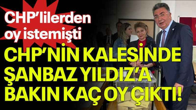 CHP’lilerden oy istemişti, CHP’nin kalesinde Şanbaz Yıldız’a bakın kaç oy çıktı!