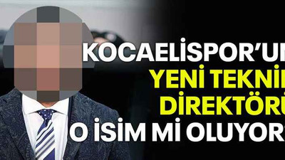 Kocaelispor’un yeni teknik direktörü o isim mi oluyor?