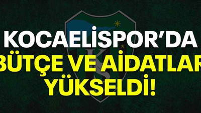 Kocaelispor’da bütçe ve aidatlar yükseldi!