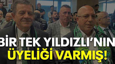 Bir tek Yıldızlı’nın üyeliği varmış!