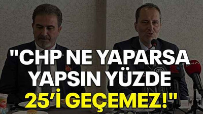 "CHP ne yaparsa yapsın yüzde 25’i geçemez!"