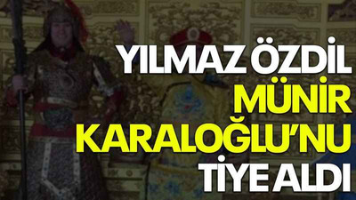 Yılmaz Özdil, Münir Karaloğlu’nu tiye aldı