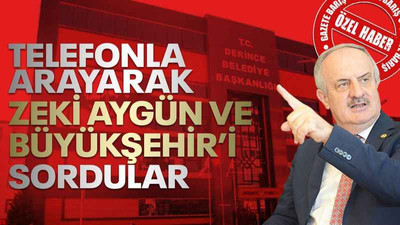 Telefonla arayarak Zeki Aygün ve Büyükşehir'i sordular!