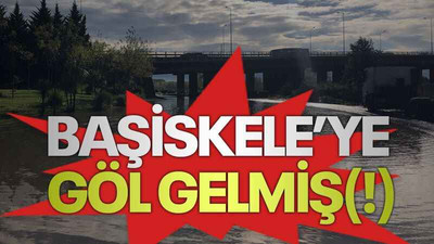 Başiskele’ye göl gelmiş(!)