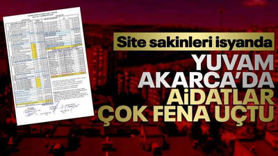 İzmit Yuvam Akarca'da aidatlar çok fena uçtu