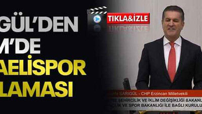 Sarıgül’den TBMM’de Kocaelispor açıklaması