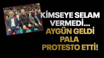 Kimseye selam vermedi… Aygün geldi Pala protesto etti!