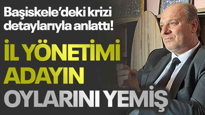 Başiskele’deki krizi detaylarıyla anlattı! İl yönetimi adayın oylarını yemiş