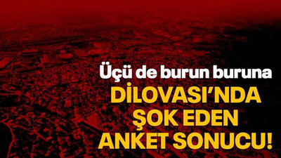 Dilovası’nda şok eden anket sonucu!