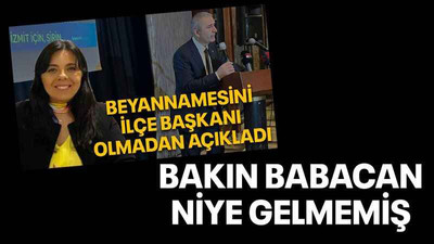Bakın Babacan niye gelmemiş