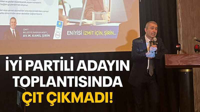 İYİ Partili adayın toplantısında çıt çıkmadı!