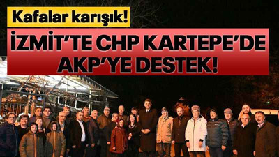İzmit’te CHP, Kartepe’de AKP’ye destek!