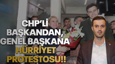 CHP’li başkandan, genel başkana Hürriyet protestosu!