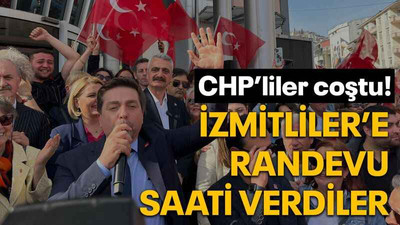 CHP’liler coştu! İzmitliler’e randevu saati verdiler