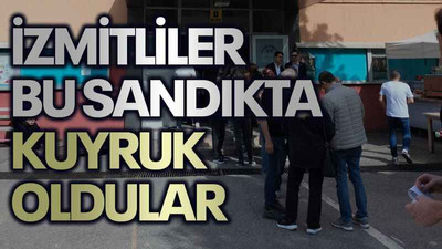 İzmitliler bu sandıkta kuyruk oldular