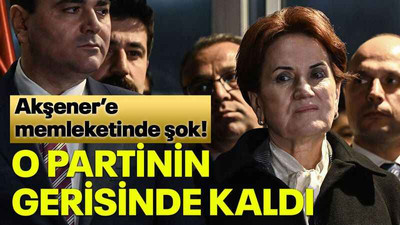Akşener’e memleketinde şok! O partinin gerisinde kaldı