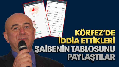 Körfez’de iddia ettikleri şaibenin tablosunu paylaştılar