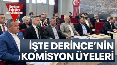 İşte Derince’nin komisyon üyeleri