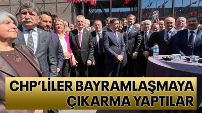 CHP’liler bayramlaşmaya çıkarma yaptılar