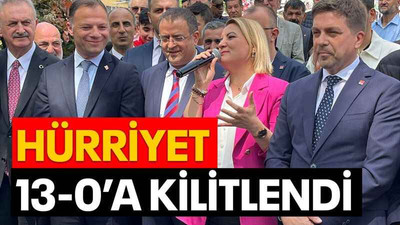 Hürriyet 13-0’a kilitlendi