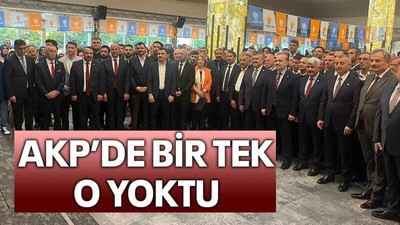 AKP’de bir tek o yoktu