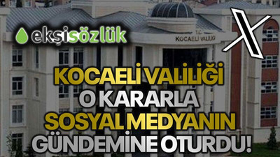 Kocaeli Valiliği o kararla sosyal medyanın gündemine oturdu!