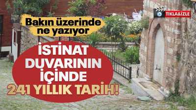 İzmit’te istinat duvarının içinde 241 yıllık tarih! Bakın üzerinde ne yazıyor!