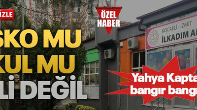 Yahya Kaptan bangır bangır! Disko mu okul mu belli değil