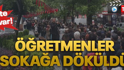 İzmit'te eylem var! Öğretmenler sokağa döküldü