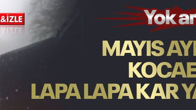 Yok artık! Mayıs ayında Kocaeli’de kar yağdı
