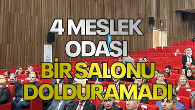 4 meslek odası bir salonu dolduramadı