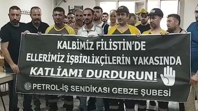 Petrol-İş'ten Filistin'e destek