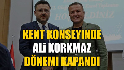 Kent Konseyinde Ali Korkmaz dönemi kapandı