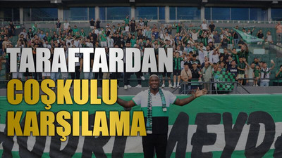 Taraftardan coşkulu karşılama