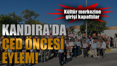 Kültür merkezine girişi kapattılar..Kandıra’da ÇED öncesi eylem!