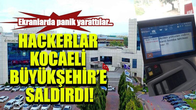 Ekranlarda panik yarattılar… Hackerlar Kocaeli Büyükşehir’e saldırdı!