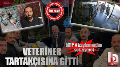 MHP il başkanından şok ziyaret! Veteriner tartakçısına gitti