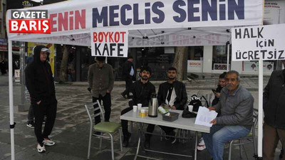 TİP Gebze’de Boykot Cafe kurdu
