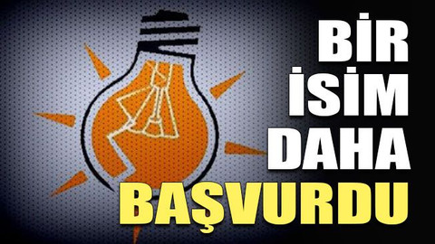 Bir isim daha başvurdu