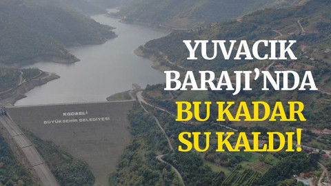 Yuvacık Barajı’nda bu kadar su kaldı!