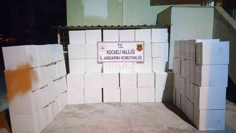 Kocaeli’de 1 milyon 150 bin adet boş makaron ele geçirildi