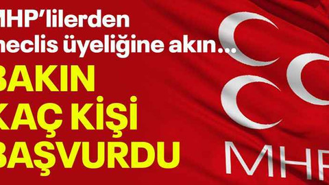 MHP’lilerden meclis üyeliğine akın… Bakın kaç kişi başvurdu