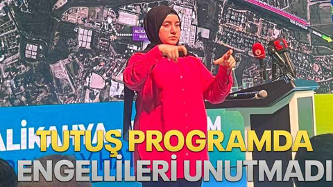 Tutuş programda engellileri unutmadı