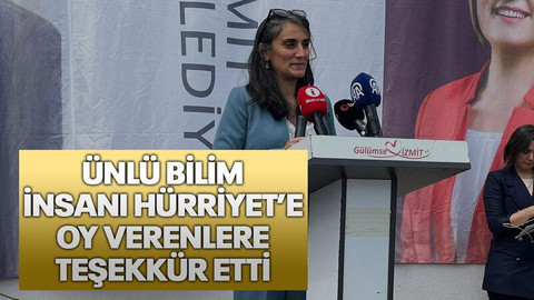 Ünlü bilim insanı Hürriyet’e oy verenlere teşekkür etti