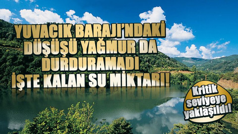 Kritik seviyeye yaklaşıldı! Yuvacık Barajı’ndaki düşüşü yağmur da durduramadı işte kalan su!